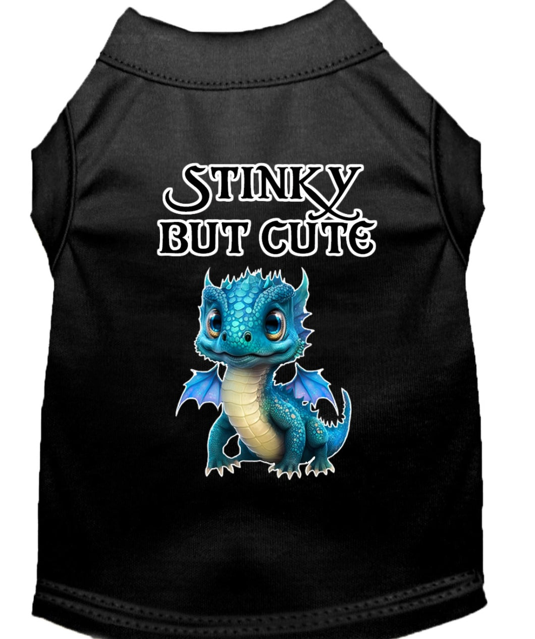Stinky But Cute Dog Shirt - Black