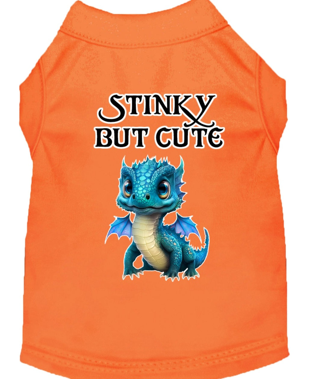 Stinky But Cute Dog Shirt - Orange
