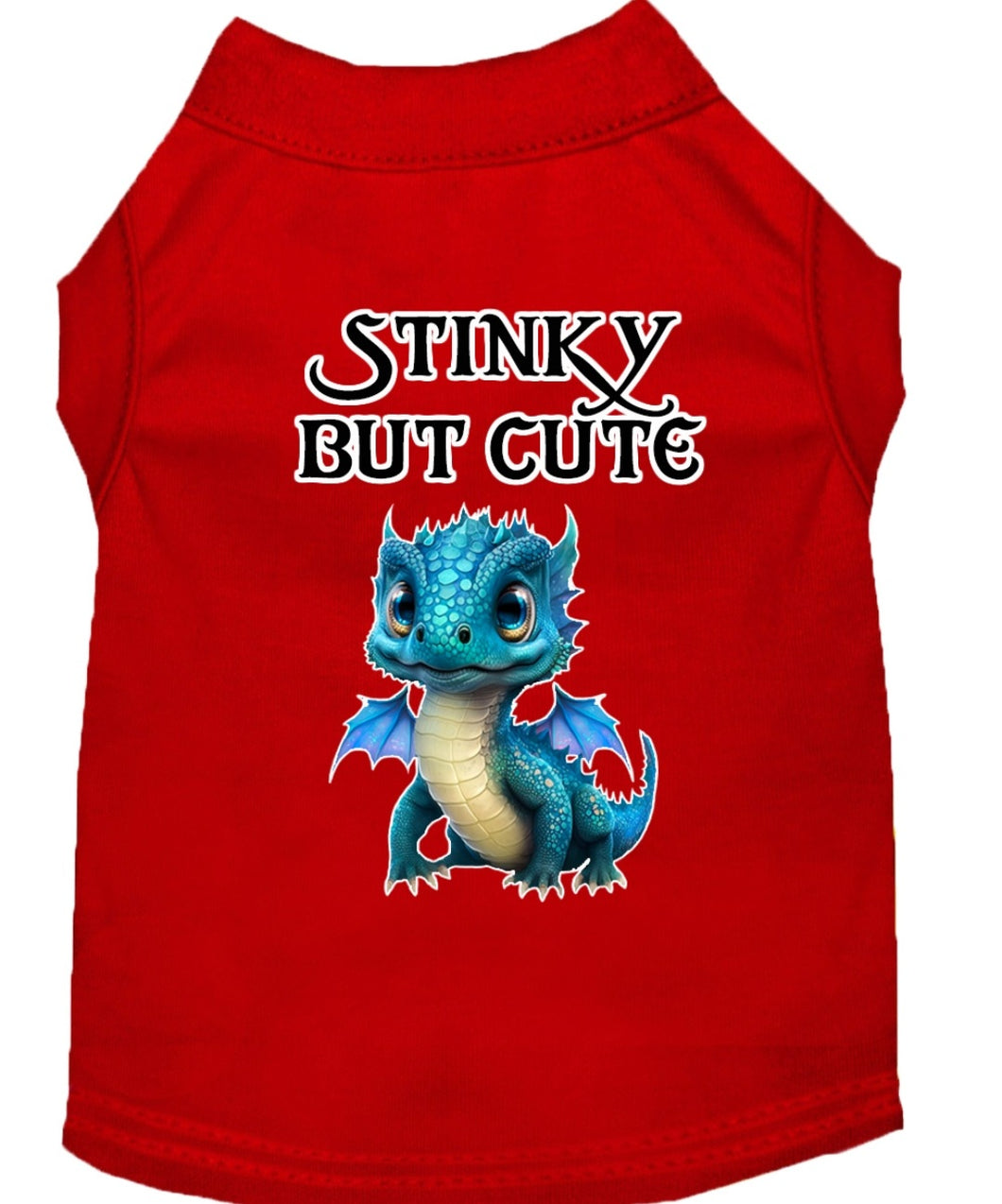 Stinky But Cute Dog Shirt - Red