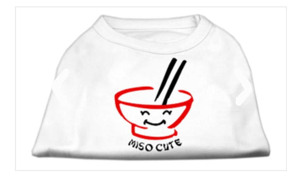 Miso Cute Dog Shirt - White