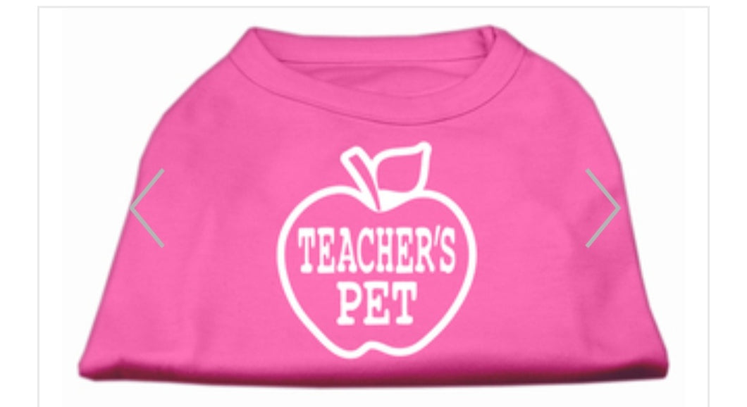 Teacher's Pet Dog Shirt - Pink