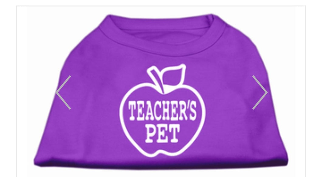 Teacher's Pet Dog Shirt - Purple