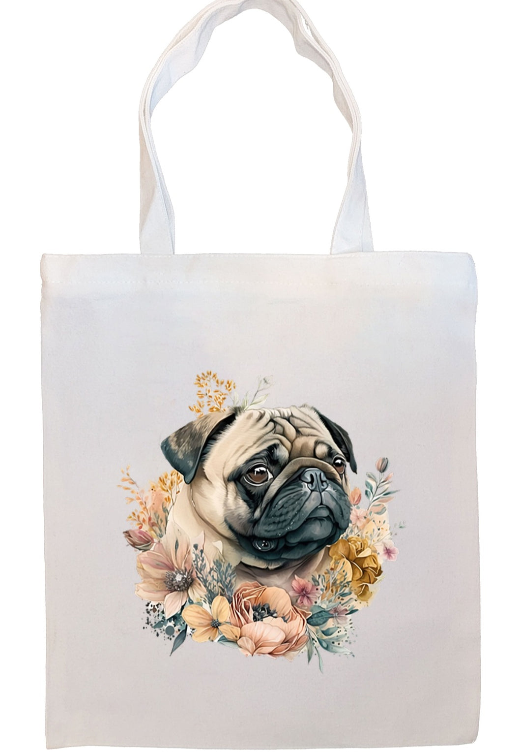 Pug Canvas Tote Bag