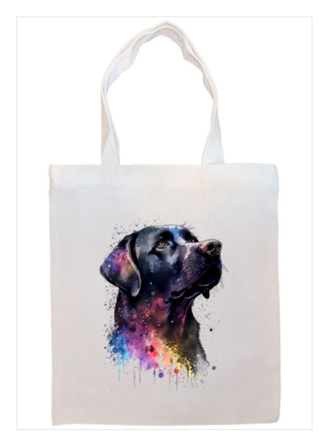 Labrador (Black) Canvas Tote Bag