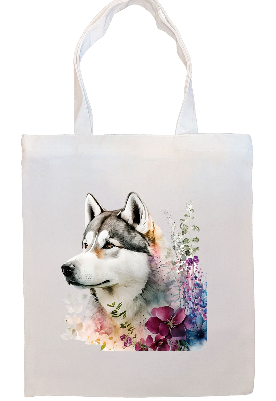 Siberian Huskie Canvas Tote Bag