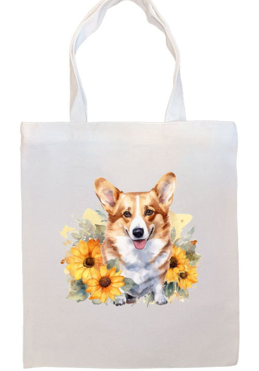 Corgi Canvas Tote Bag