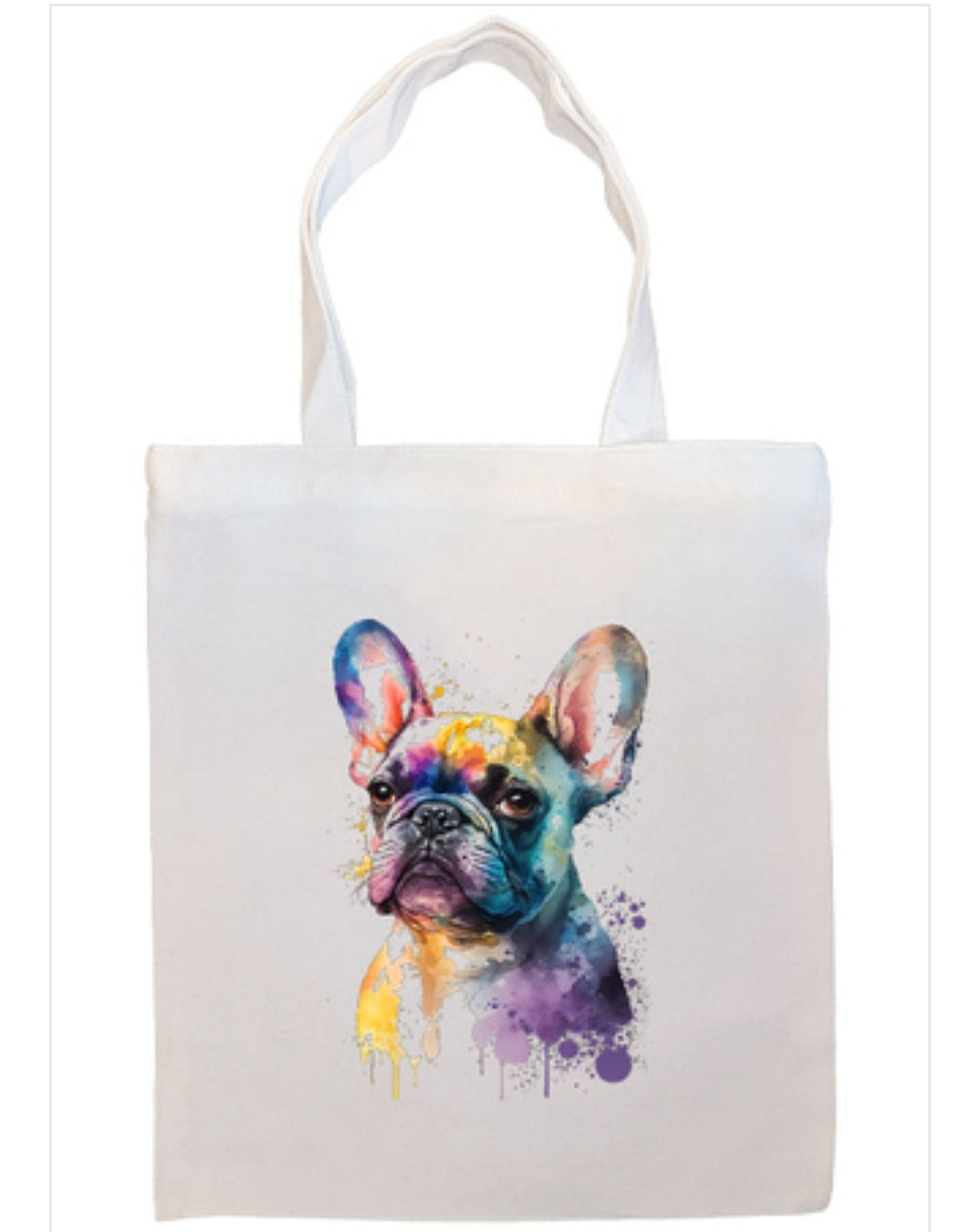 Frenchie Canvas Tote Bag