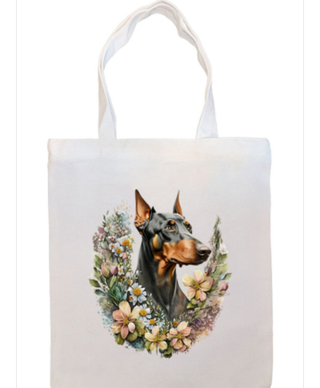 Doberman Canvas Tote Bag