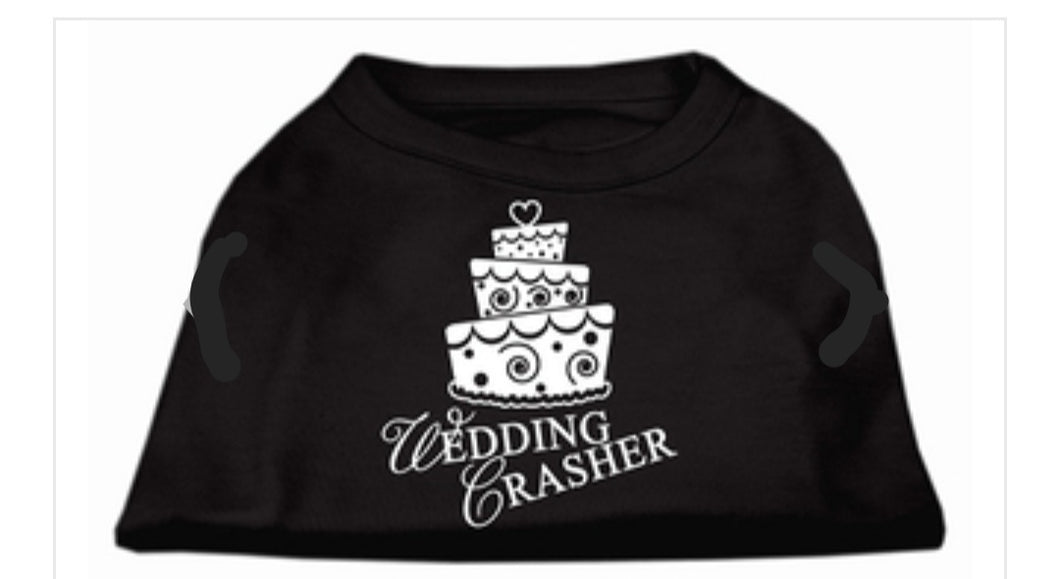 Wedding Crasher Screen Print Shirt - Black