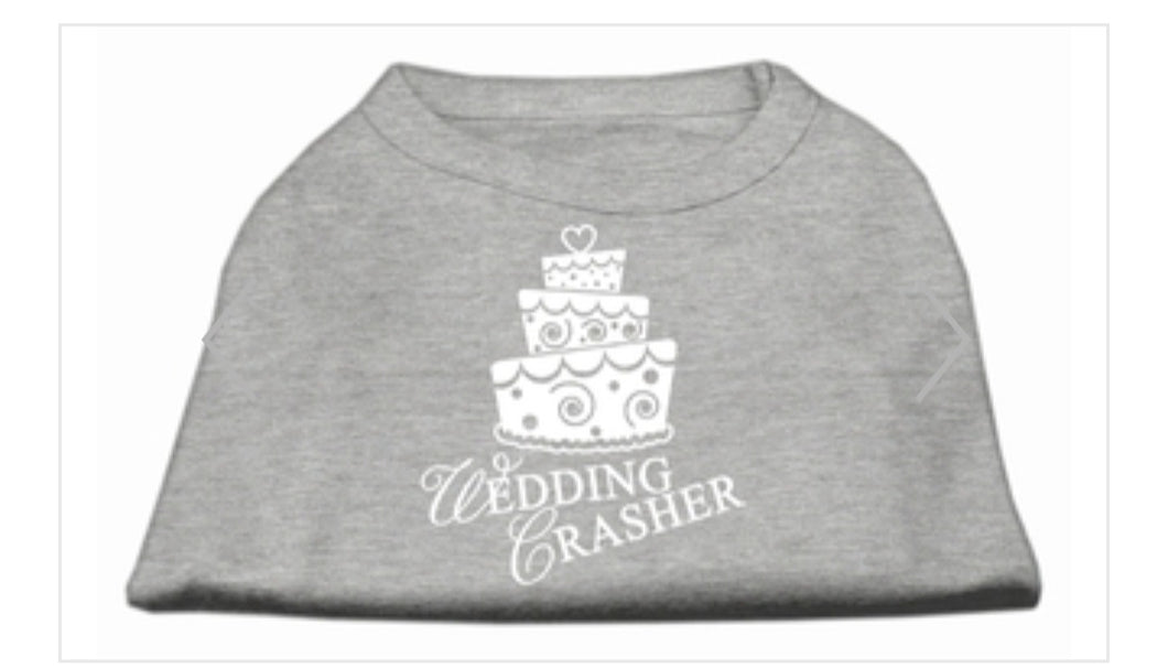 Wedding Crasher Screen Print Shirt - Gray
