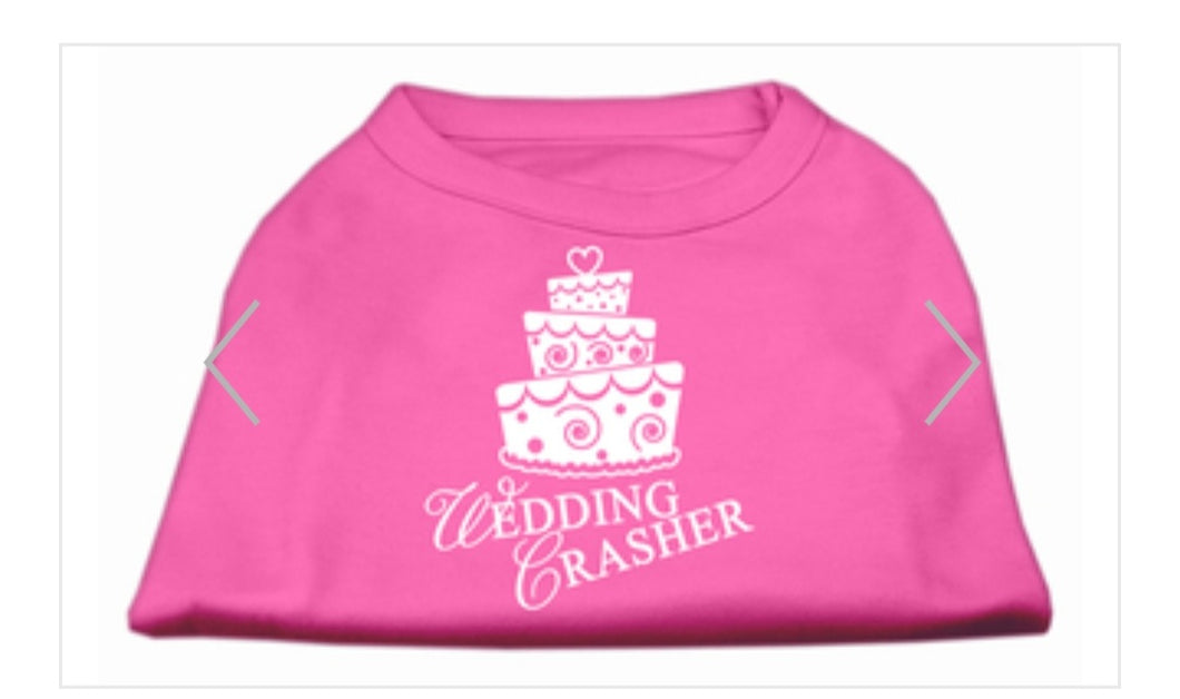 Wedding Crasher Screen Print Shirt - Pink