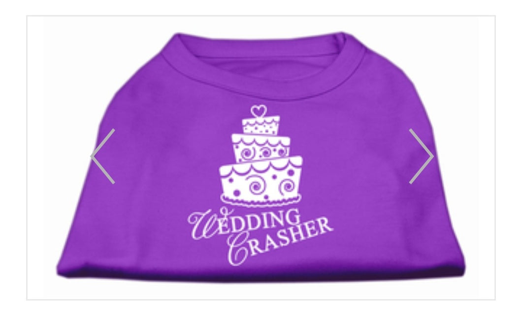 Wedding Crasher Screen Print Shirt - Purple