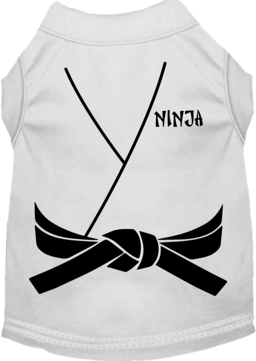 Ninja (White) Costume Dog Shirt