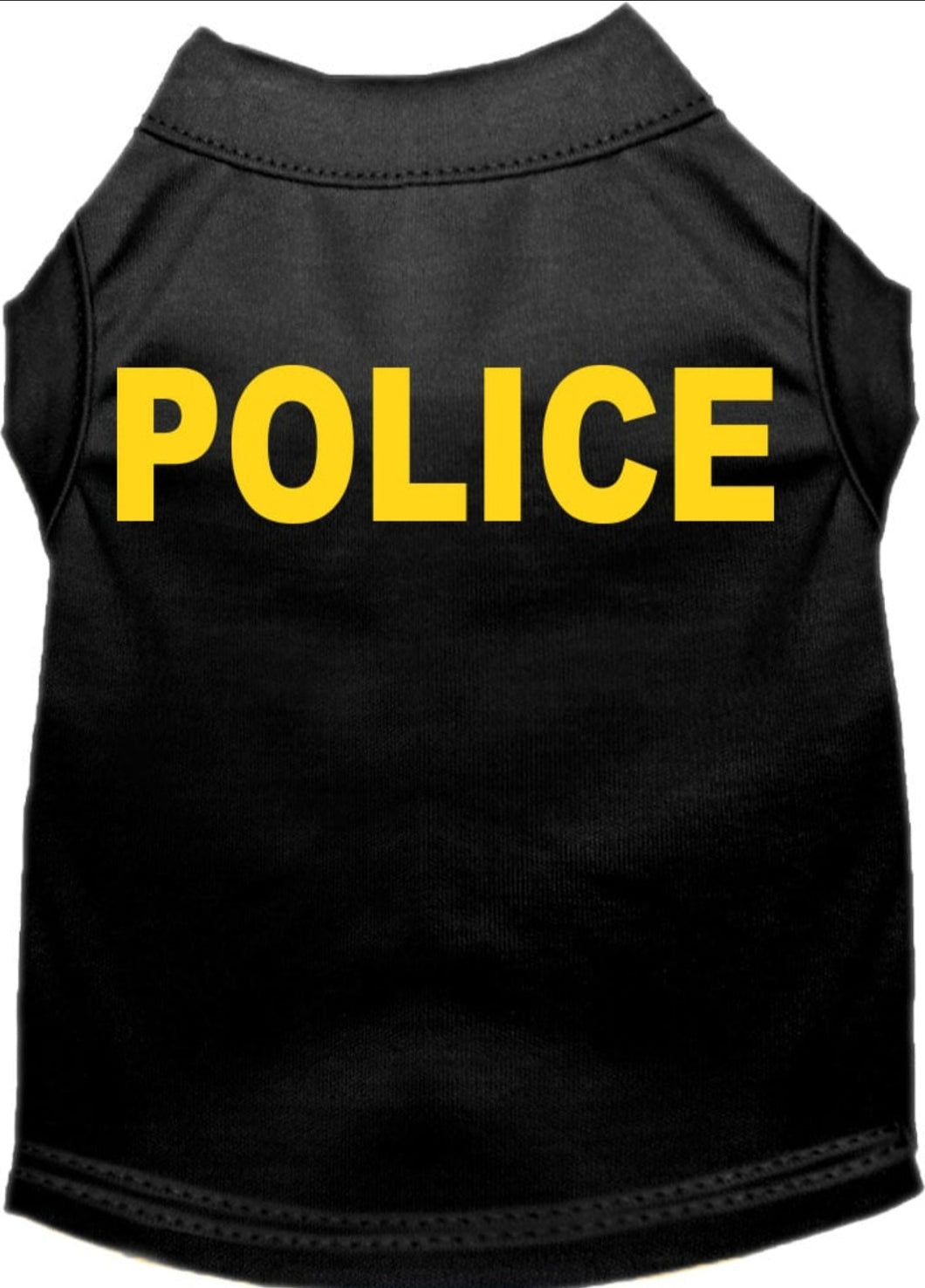 Police Costume Dog Shirt (large & small dogs)