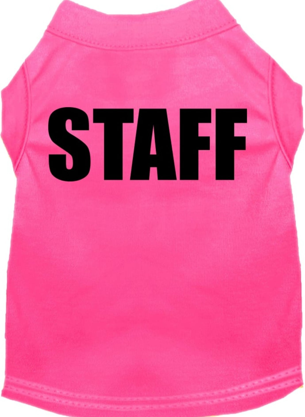Staff (Pink) Costume Dog Shirt (large & small dogs)