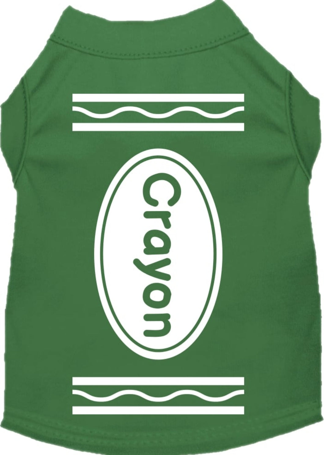 Green Crayon Costume Dog Shirt