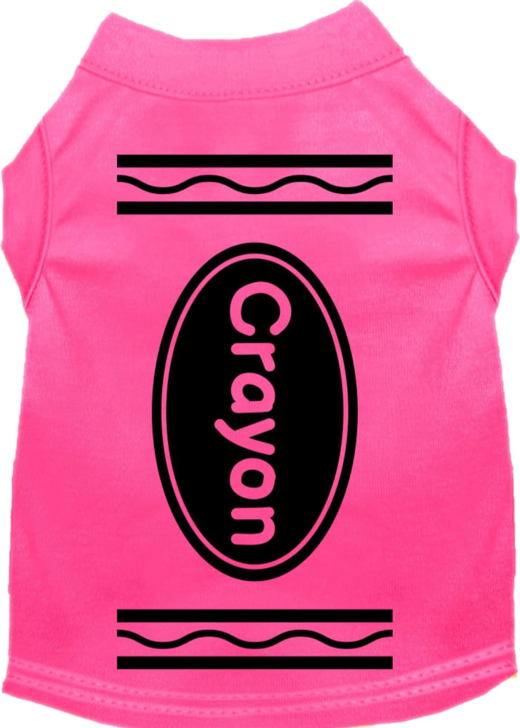 Pink Crayon Costume Dog Shirt