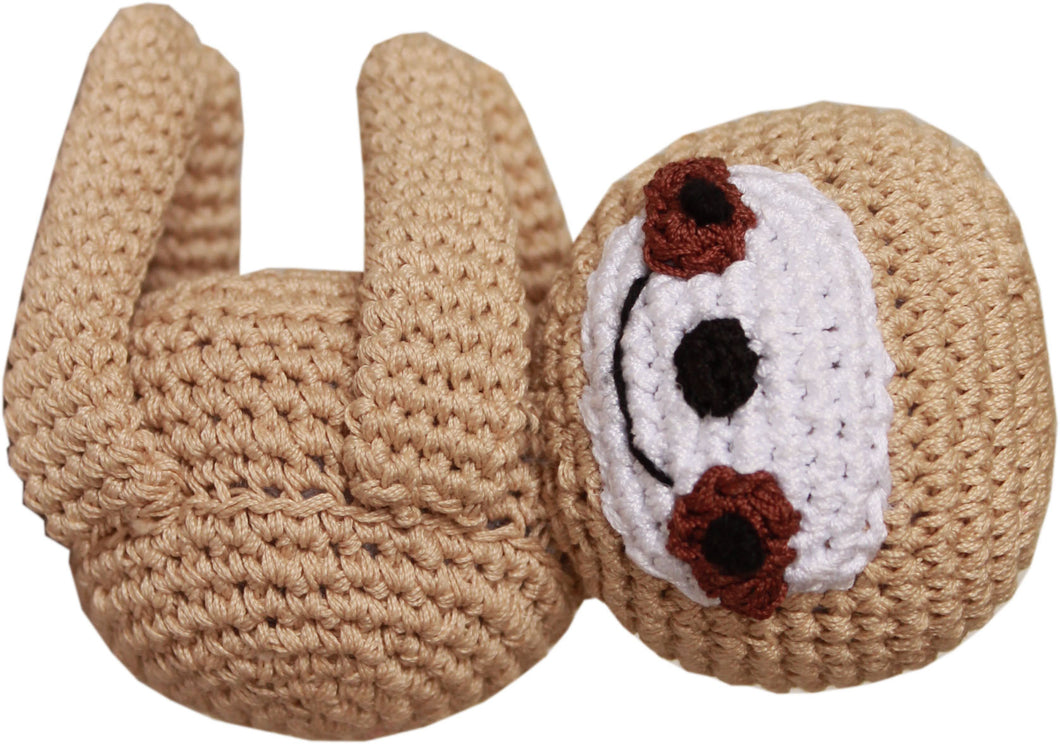 Sloth Organic Cotton Small Dog Toy