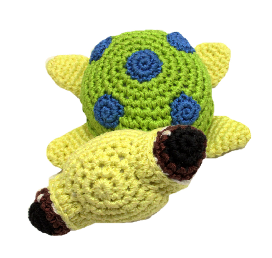Sea Turtle Organic Cotton Small Dog Toy