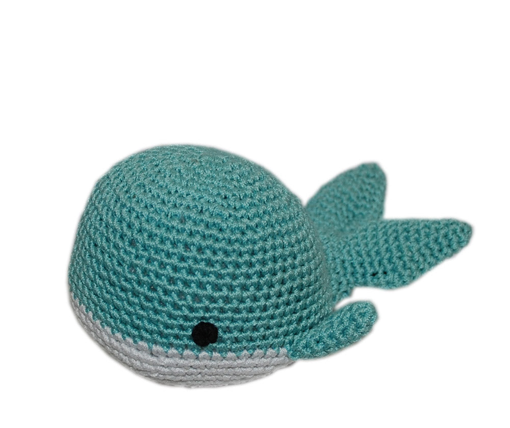 Whale Organic Cotton Small Dog Toy