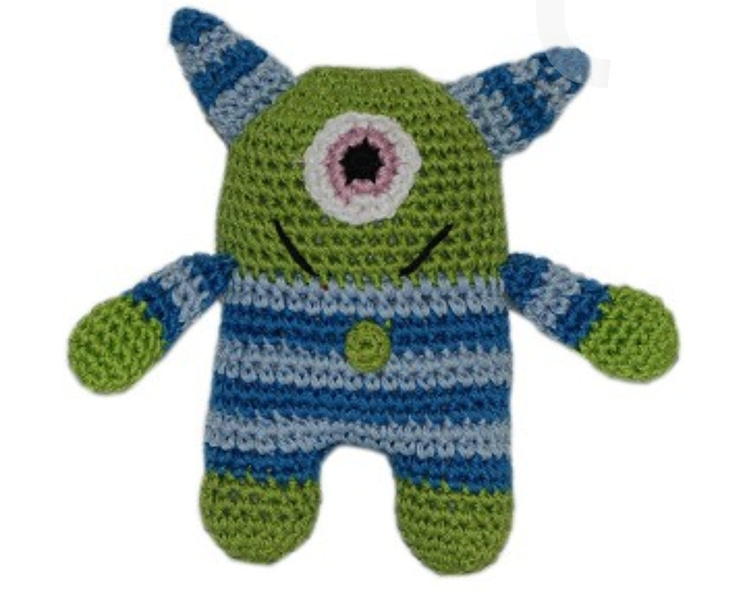 Monster Organic  Cotton Small Dog Toy