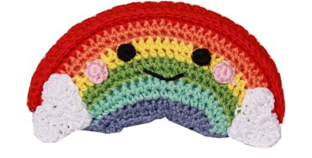 Happy Rainbow Organic Cotton Small Dog Toy
