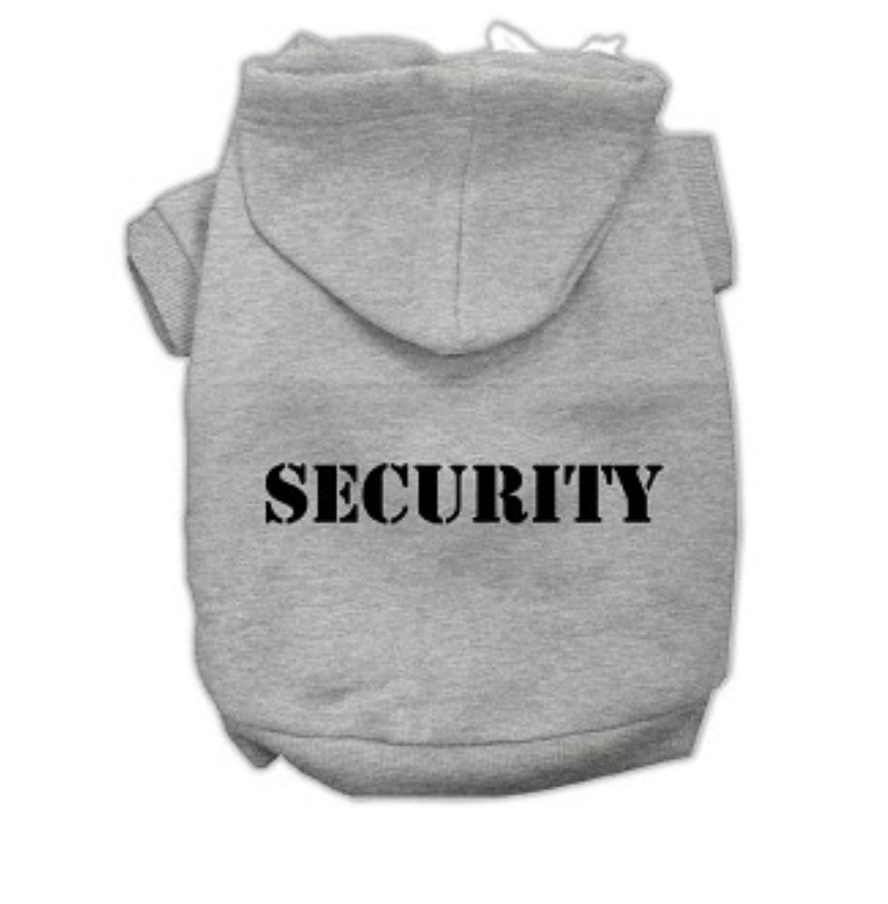 Security Screen Print Hoodie - Gray