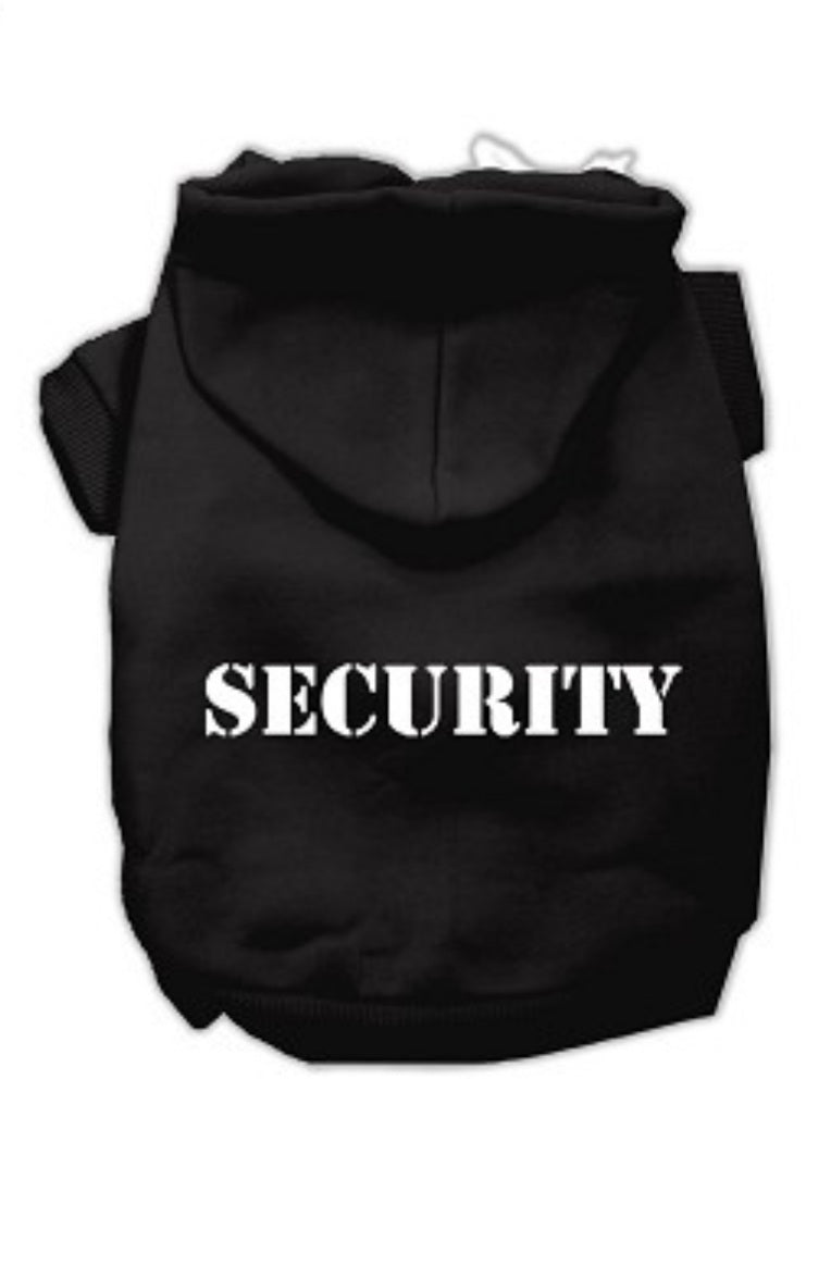 Security Screen Print Hoodie - Black