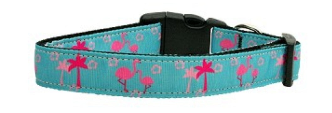 Pink Flamingos Nylon Collar