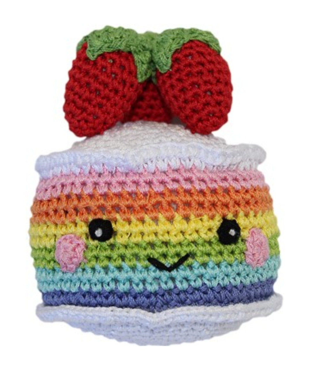 Rainbow Cake Organic Cotton Small Dog Toy