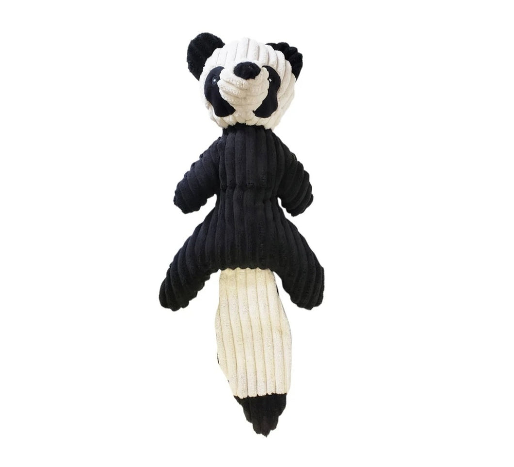 Panda Corduroy Squeaker Plush Toy