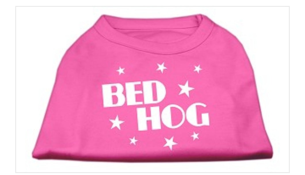 Bed Hog Dog Shirt - Pink