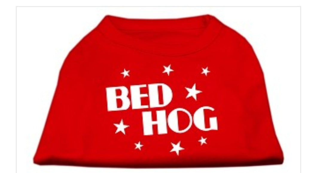 Bed Hog Dog Shirt - Red