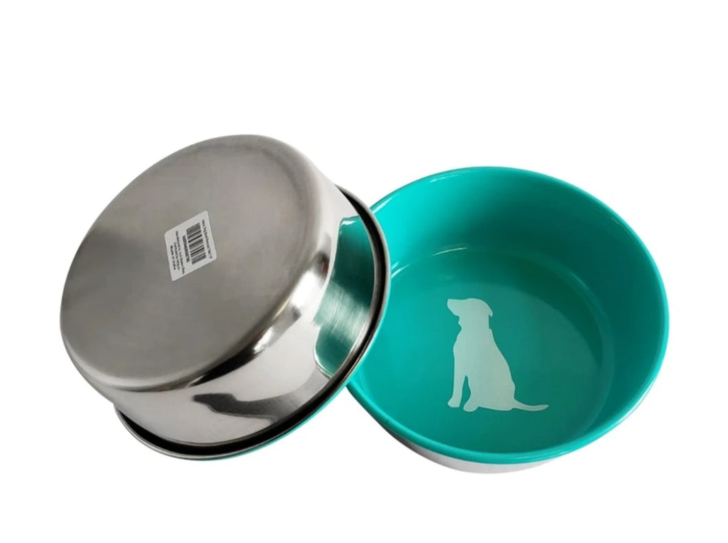 Southwest Blue Bowl with Dog Print - 16, 32 or 64 oz