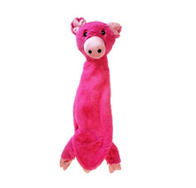 Load image into Gallery viewer, Pig Squeaker &amp; Crinkle Skinny Dog Toy
