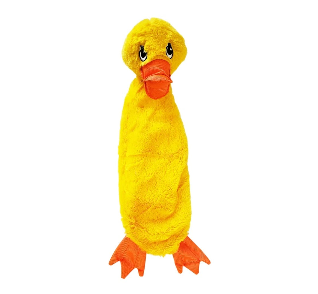 Duck Squeaker & Crinkle Dog Toy