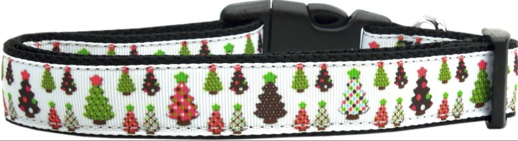 Designer Christmas Trees Nylon Collar