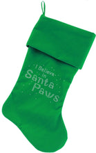 Load image into Gallery viewer, Santa Paws Christmas Stocking - Green, Red or Black
