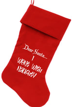 Load image into Gallery viewer, Naughty Christmas Stocking - Red, Green or Black
