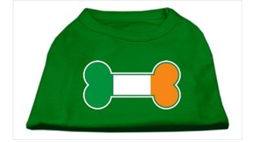 Irish Flag Bone Dog Shirt - Green