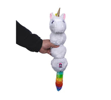 Load image into Gallery viewer, Rainbow Unicorn Squeaker Plush Dog Toy
