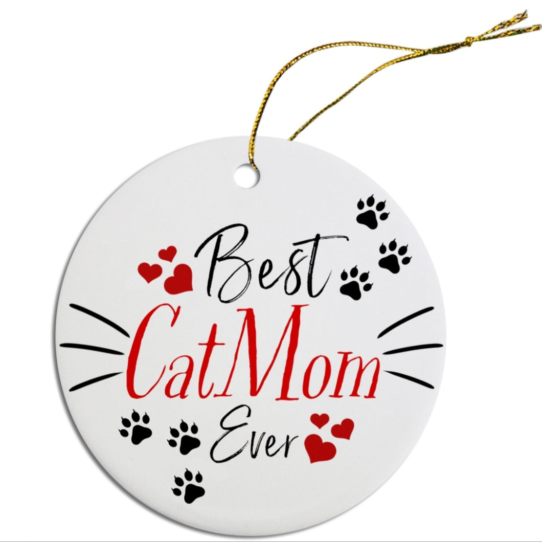 Ceramic Ornaments - Best Cat Mom/Dad Ever