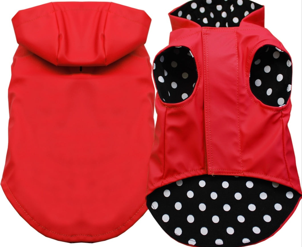 Dog Raincoat - Red