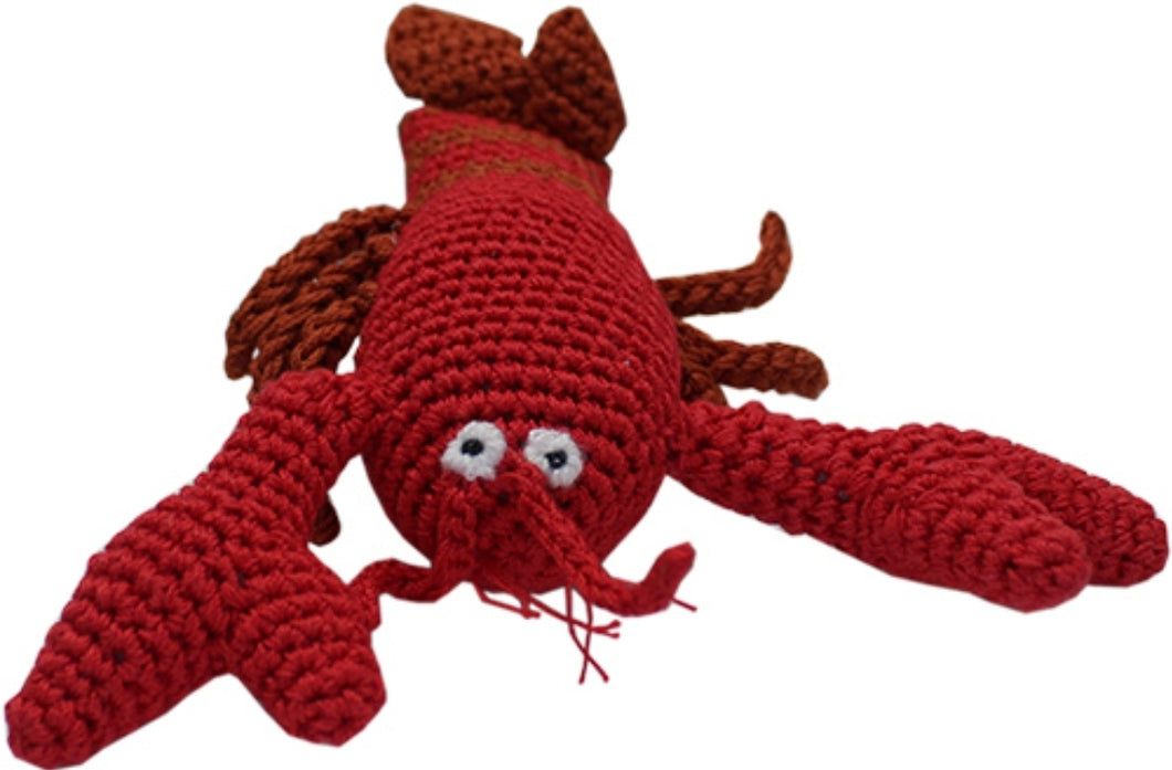 Lobster Organic Cotton Small Dog Toy