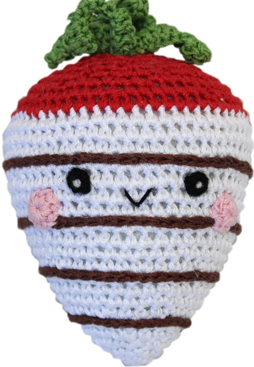 White Chocolate Strawberry Organic Cotton Small Dog Toy