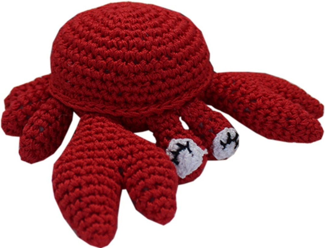 Crab Organic Cotton Small Dog Toy