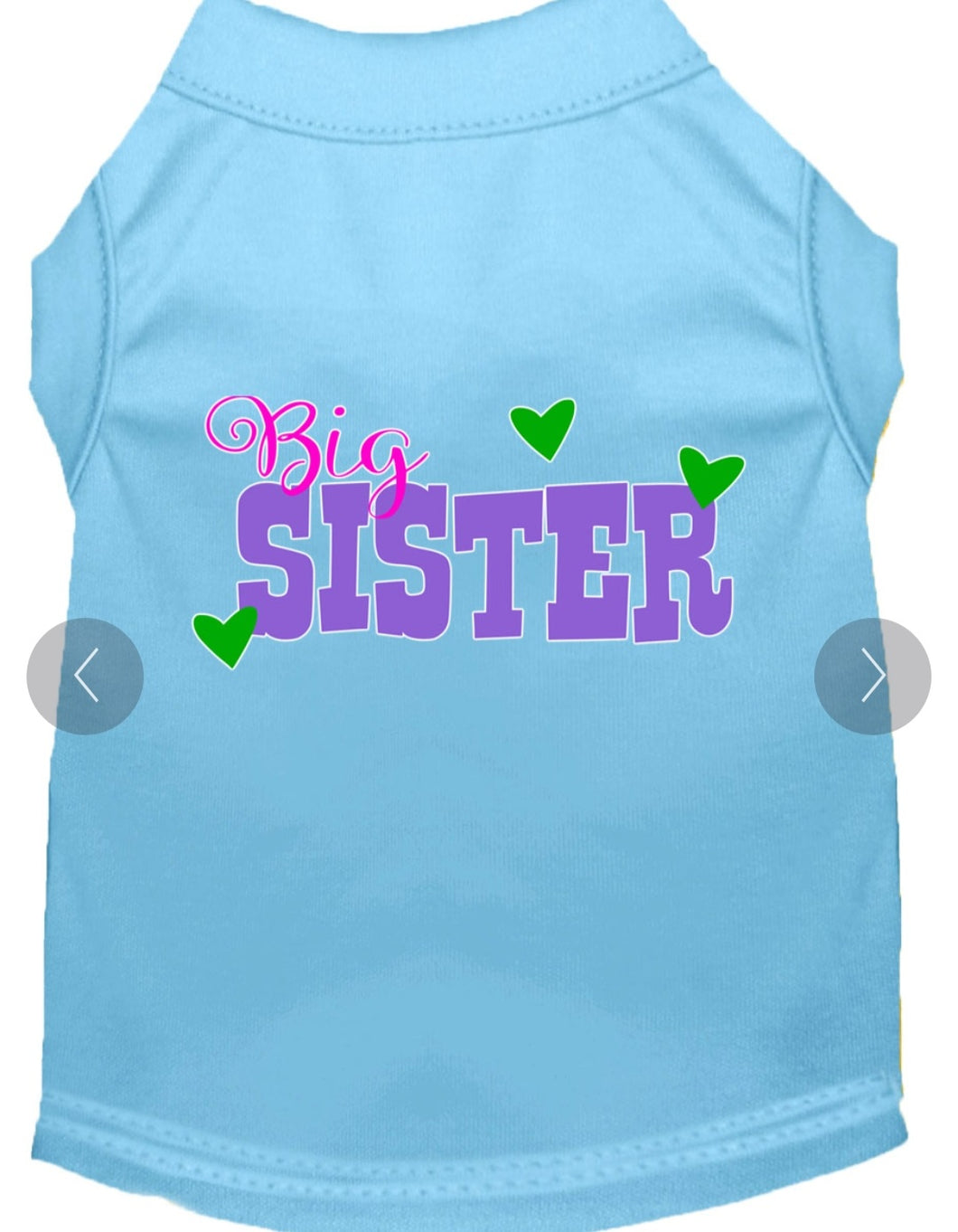 Big Sister Screen Print Shirt - Blue
