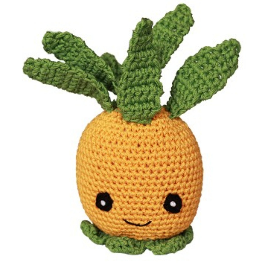 Pineapple Organic Cotton Small Dog Toy